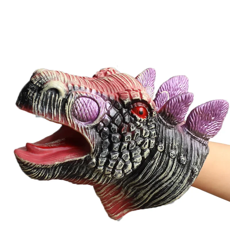 thumbnail image 1 of Hand Puppets Dinosaur head Model Toy T-Rex Dino Jurass Shark Tiger Park Dolls Dinosaur Worlds Soft Plush Toy for Boys Kids Gifts, 1 of 5