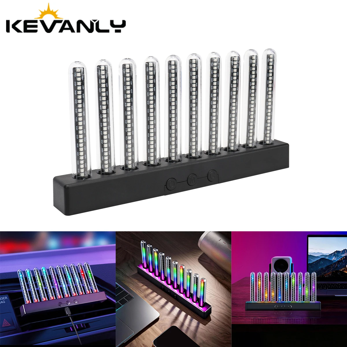 รูปสินค้า ไฟตกแต่งรถยนต์ RGB ควบคุมเสียง ติดตั้งง่าย ใช้ได้ทุกรุ่น
