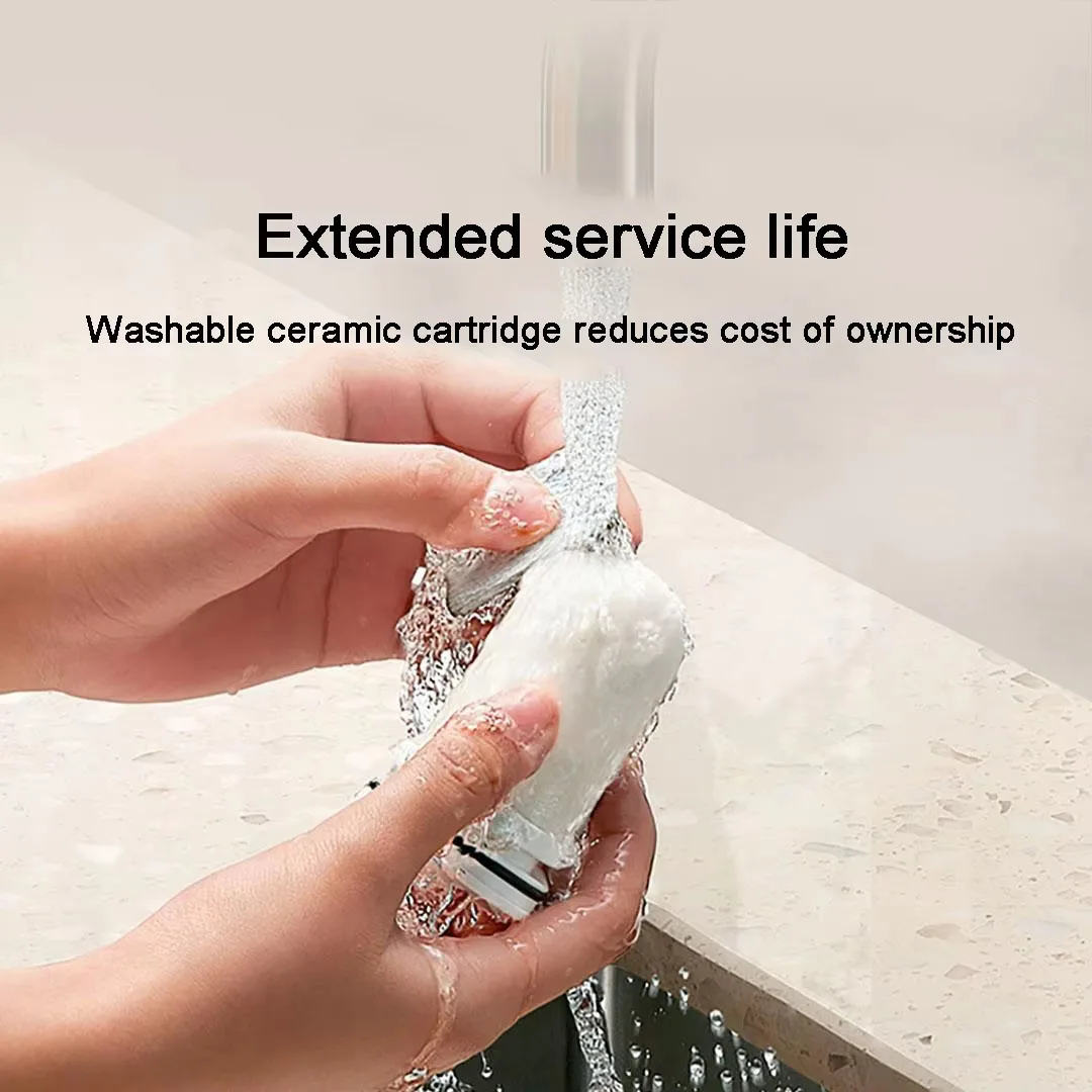 Mijia Water Faucet Purifiers 2nd Gen 5-fold Rust Removal of Activated Carbon Filtration Device for Kitchen Faucet Water Filter