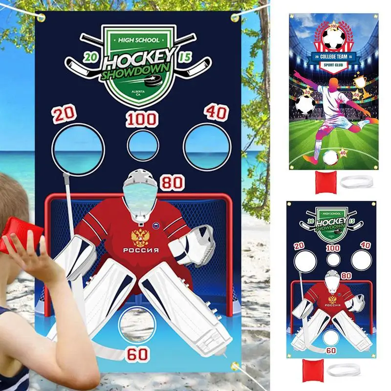 

Bean Bag Toss Game Outdoor Kids Outdoor Games Bag Toss Game Toy Tossing Game Reusable And Washable Carnival Toss Games For Kids