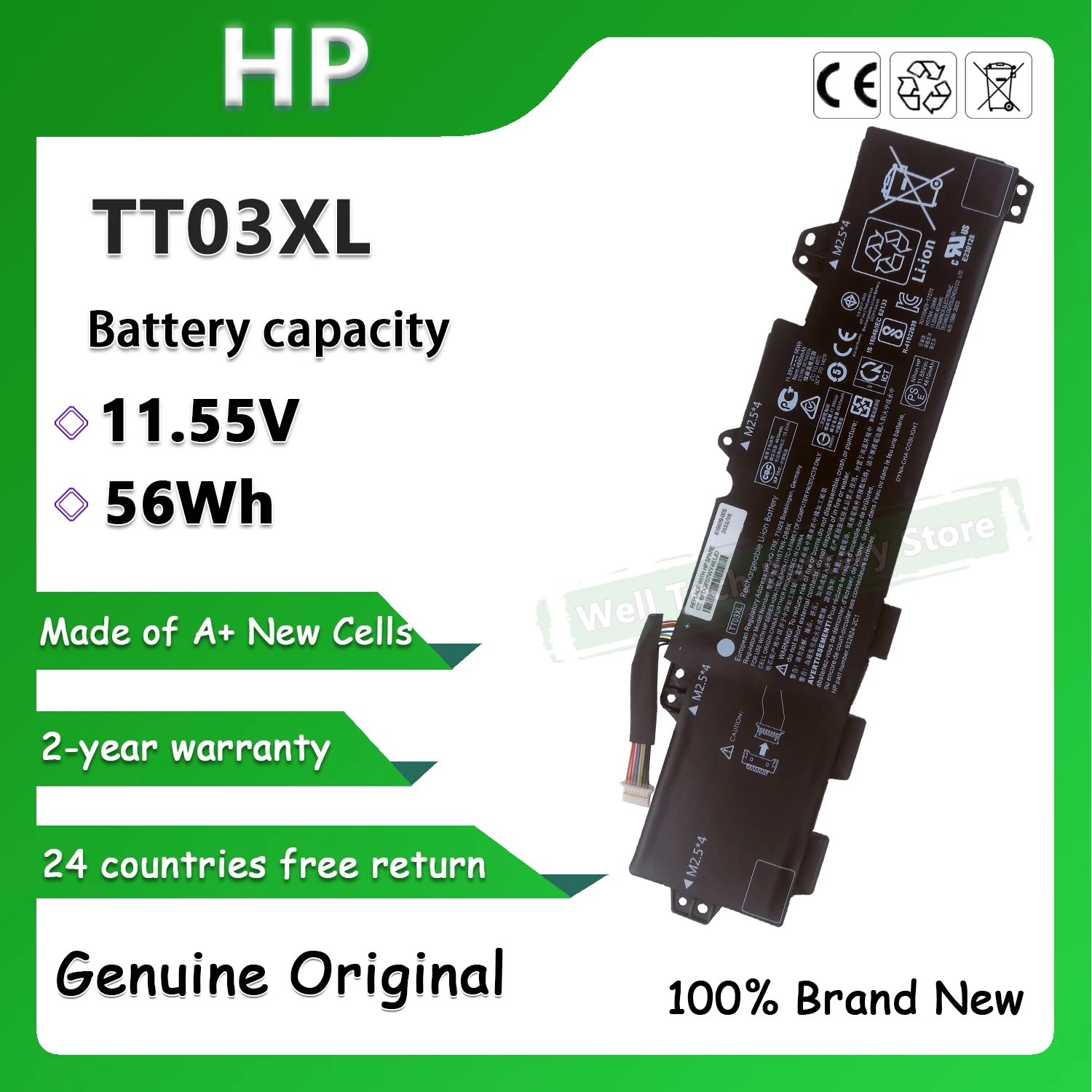 Original 11.55V  56Wh TT03XL HSTNN-DB8K Laptop Battery for HP EliteBook 850 G5 ZBook 15U G5 ZBook G5-42 ZBook G5-44