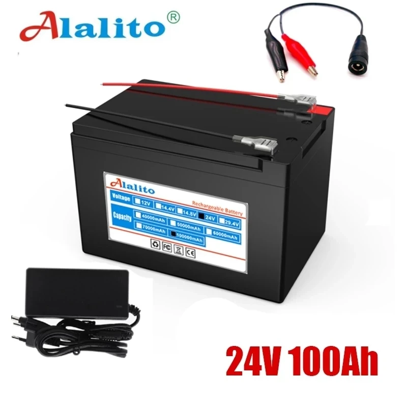 

Аккумулятор Alalito литий-ионный высокой емкости 6S, 24 В, 60 ач, 18650, 25,2 в, 60000 мАч, аккумулятор для электроинструментов для велосипеда, мопеда