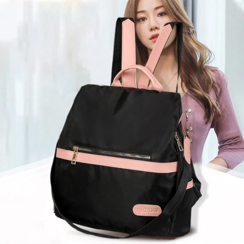 

New Fashion Anti-Theft Backpack For Women Casual School Bags With Pendant Girl Shoulder Bag Travel Bags For Girls Schoolbags