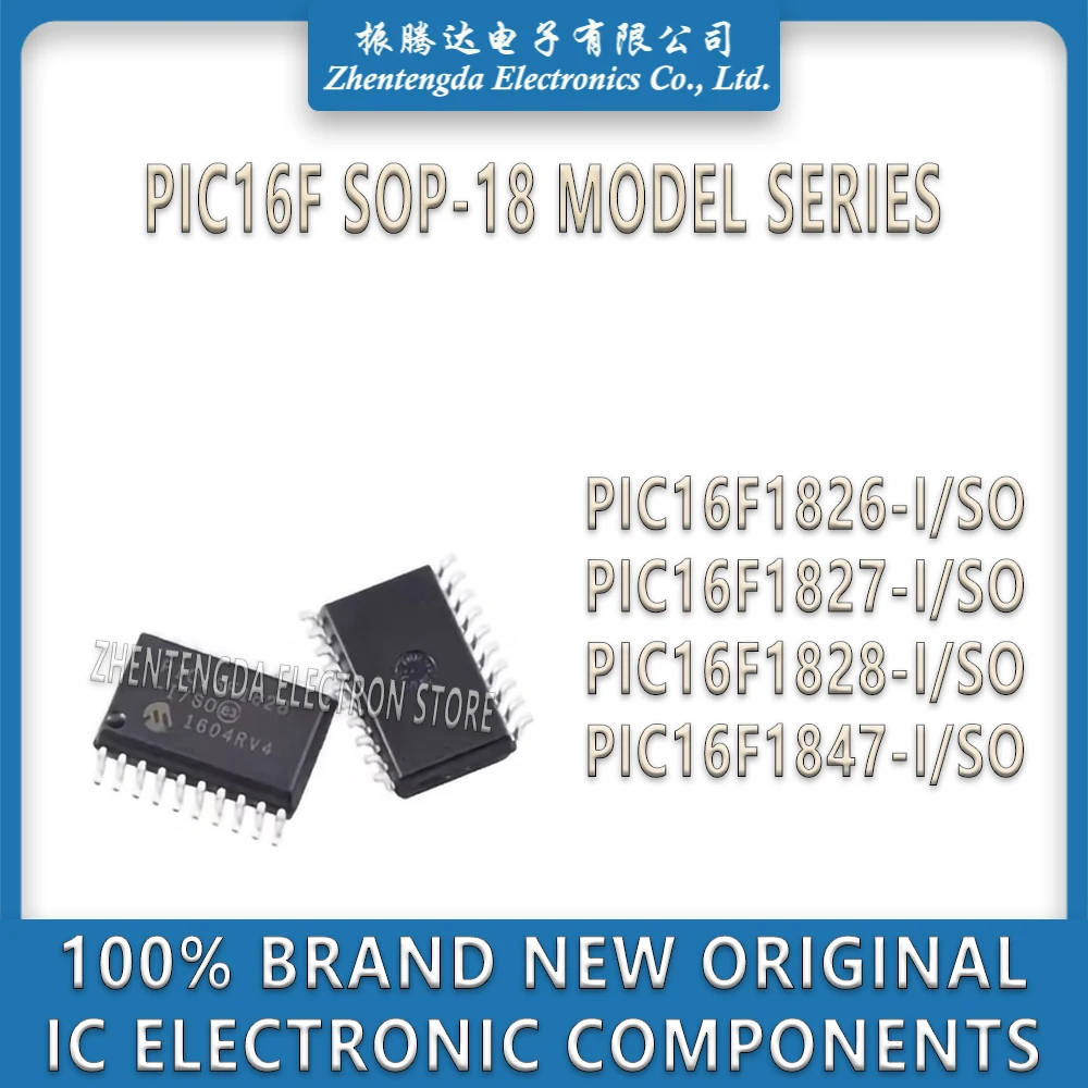 

PIC16F1826-I/SO PIC16F1827-I/SO PIC16F1828-I/SO PIC16F1847-I/SO PIC16F1826 PIC16F1827 PIC16F1828 PIC16F1847 IC MCU Chip SOP-18