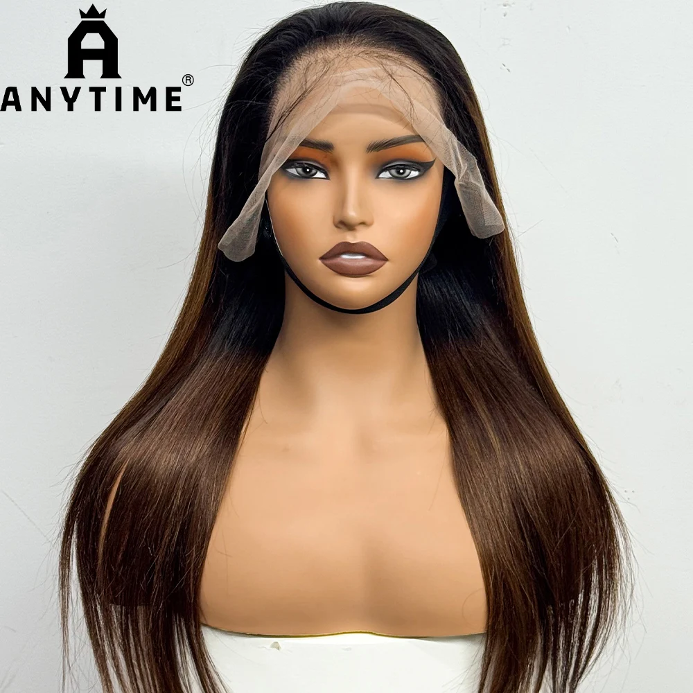 22 inches Straight Human Hair Wigs 13x4 Lace Frontal 200% Density Pre-plucked Straight Human Hair Wig For Black Women