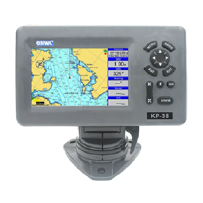 온와 KP-39A 7인치 GPS 차트 플로터 (클래스 B AIS 트랜스폰더, K-Chart 및 C-Map 업그레이드 버전)