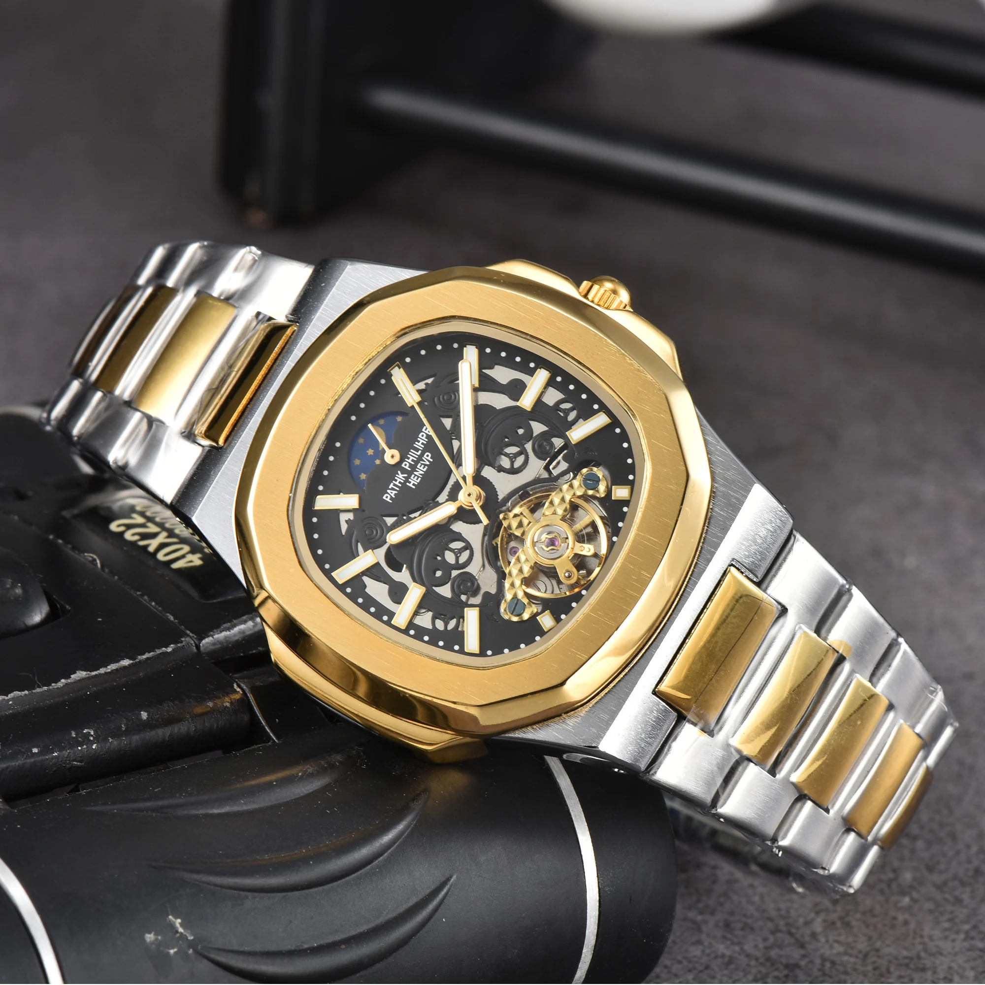 Hottest Custome Brand Luxury Watches for Men Automatic Mechanical Classic Square Daily Waterproof Tourbillon AAA+ Male Clocsk