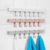 Plastic Wall Hanging Hooks Key Holder Wall Door Clothes Hanger Rack for Bathroom Organizer Save Space Rack 1