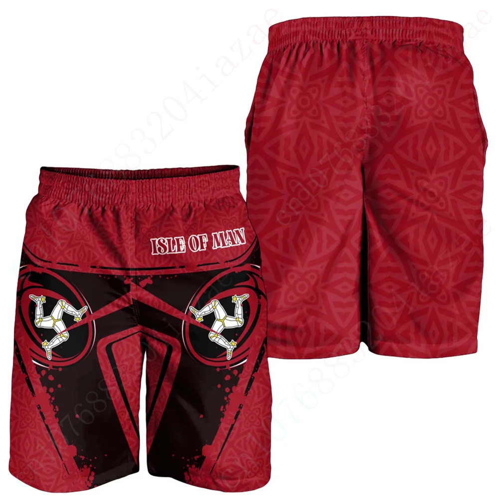 

Шорты с изображением острова Мэна для мужчин и женщин, повседневные штаны для бега, роскошные мужские шорты в стиле хип-хоп, летняя одежда, большие размеры