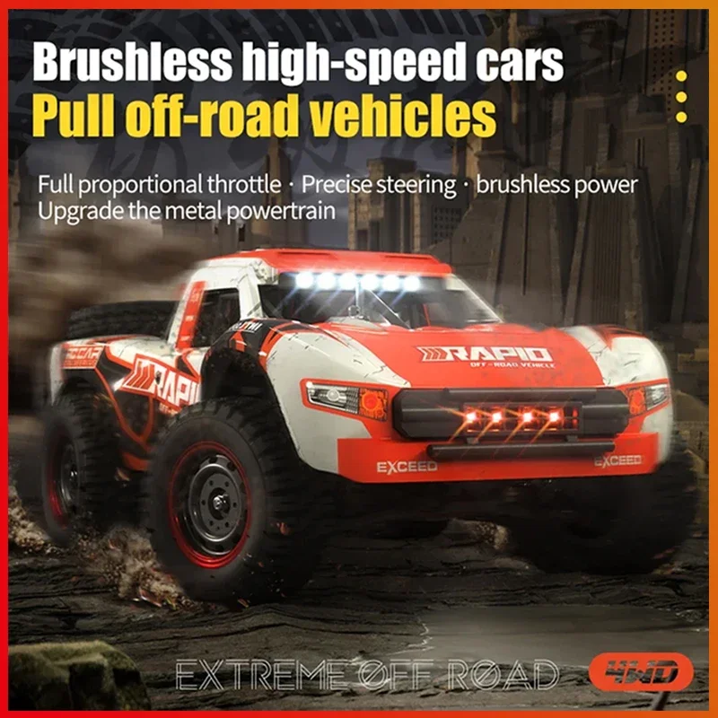 Q130 1:12 70KM/H 4WD RC Car with Light Brushless Motor Remote Control Cars High Speed Drift Monster Truck Toys for Adults Kids 3