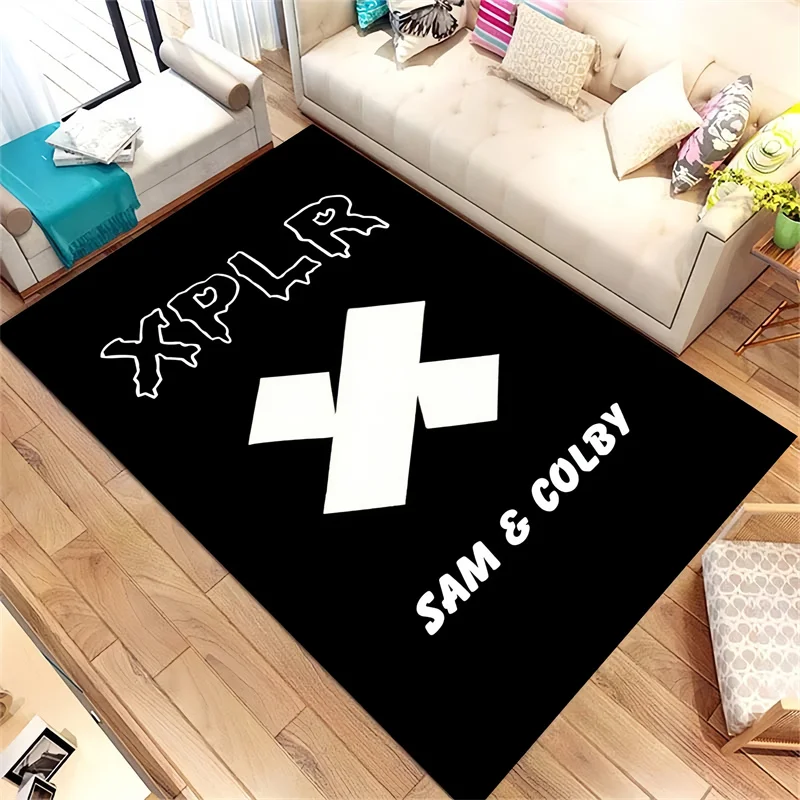 

Letter X-XPLR Printing Carpet Rug, Door Mats Living Room and Bedroom Decorative Carpets Kitchen and Bathroom Floor Mat
