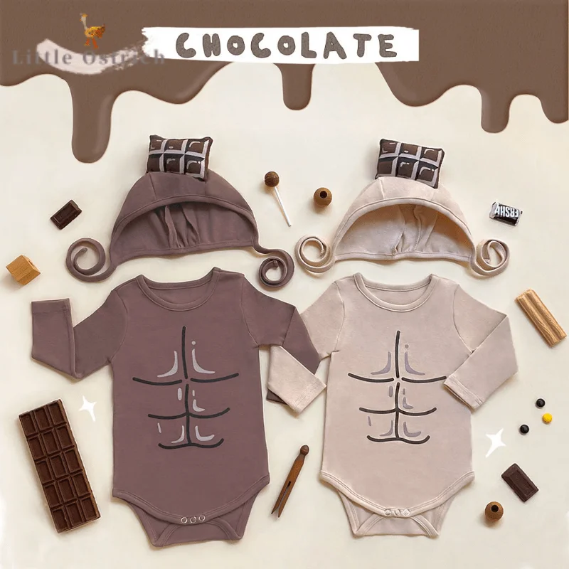 

Newborn Baby Girl Boy Cotton Print Romper+Cap Spring Summer Long Sleeve Jumpsuit Toddler Child Pullover Baby Clothes 3-18M