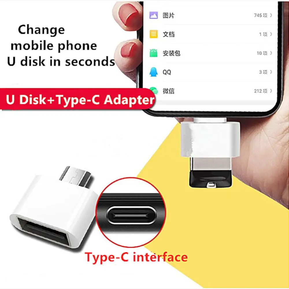 1 PCS New Universal Type-C To USB 2.0 OTG Adapter Connector For Mobile Phone USB2.0 Type C OTG Cable Adapter Type C Devices otg adapter,usb to type c adapter,type c adapter