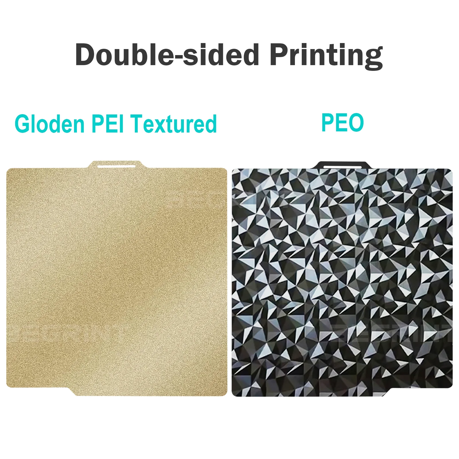 Dual-Sided High-Temperature Spring Steel PEI Textured Build Plate - Easy Demold, 257x257mm