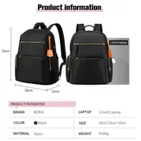 BOPAI Wholesale Custom Logo 13 Inch Waterproof Fashion Leisure Lightweight Ladies Trendy Business Women College Casual Laptop Ba 2