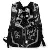 Black Witch's Cat Reading The Book of Dark Magic School Bag Girls Travel Bag Backpack with Multiple Using Women Backpacks 4