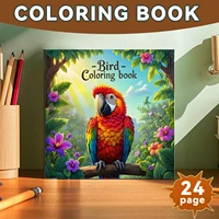 Coloring Book Animal Character Protrait Mandala Flowers 20*20cm 24 Exquisite Pictures Stress Relief Relaxtion For Adults Teens 1