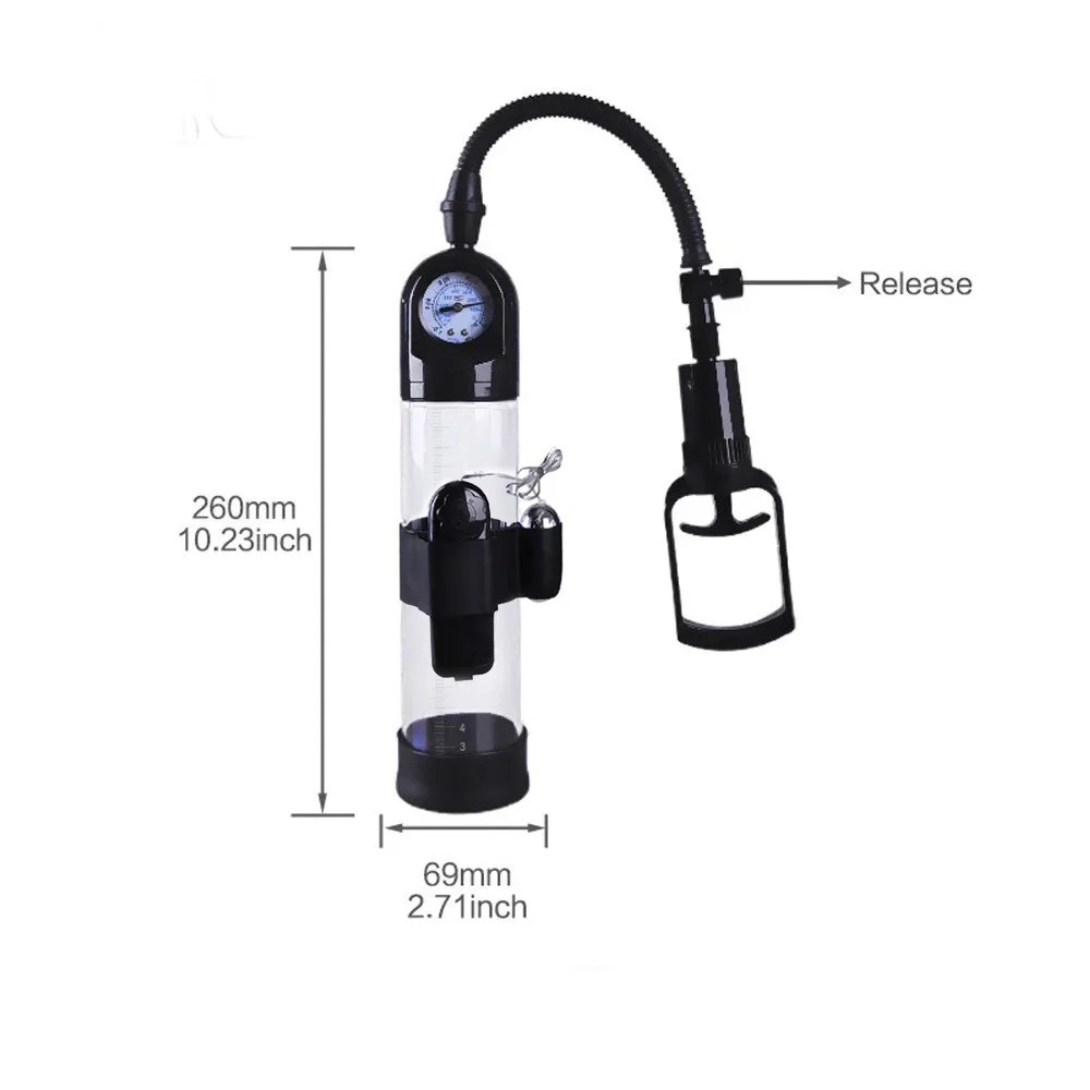 Pompa Del Pene Vibratore Bomba Peniana Pompe Per Pienis Vacuum Pennis E Mastrubator Bomba De Vacio Pene Addensare Manometro Giocattolo