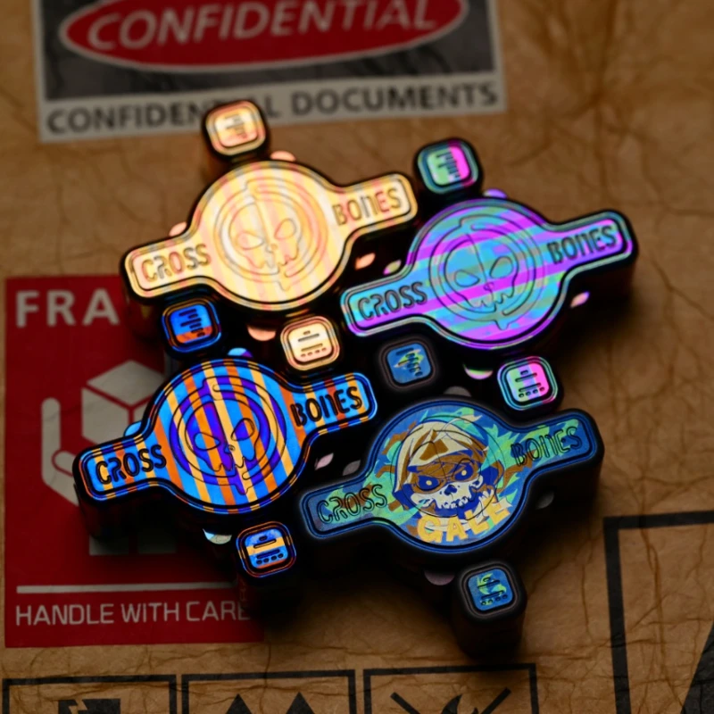 

Fidget Spinner EDC Bone Cross-shaped Push Egg Office Decompression and Decompression Artifact Adult Metal Toy