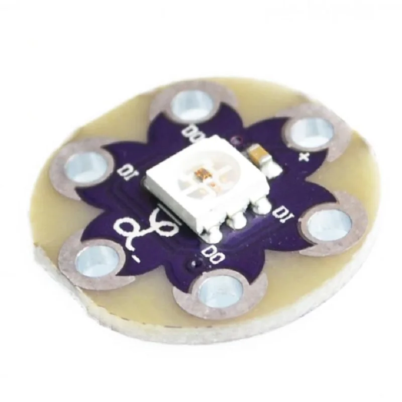 

10 шт./партия, Светодиодная панель LilyPad WS2812, круглый модуль для Arduino