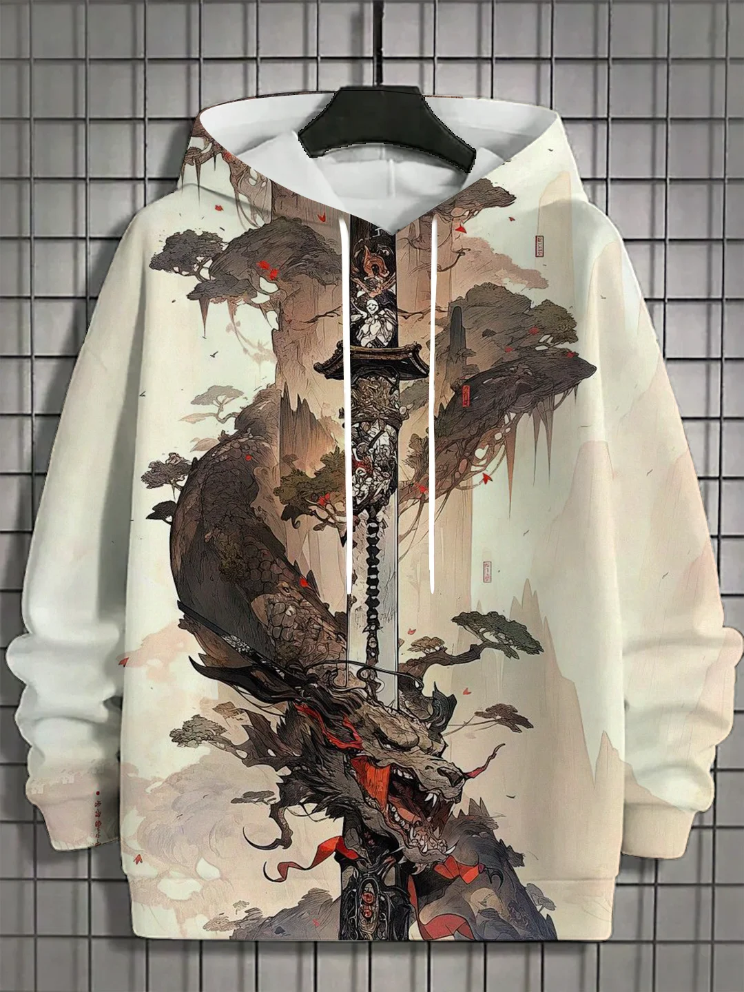 thumbnail image 1 of Sudadera con capucha para hombre nueva de otoño 2024 con estampado 3D de samuráis japoneses, sudadera con capucha de estilo hip hop de moda callejera, ropa para hombre, 1 of 5