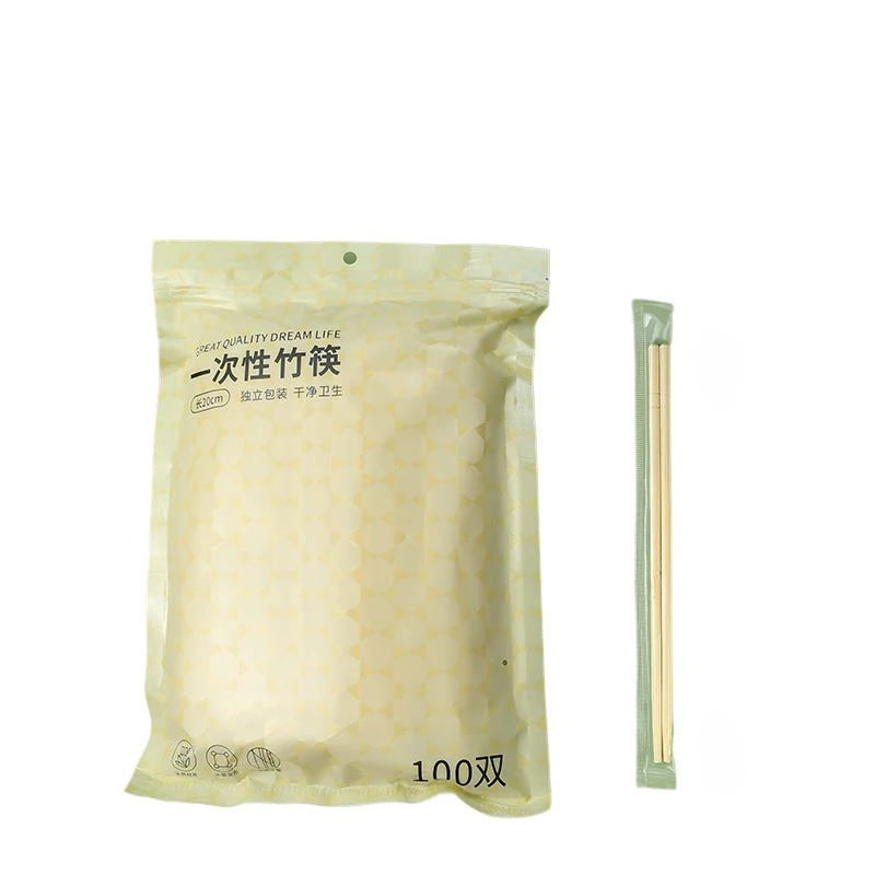 Independent Packaging Disposable Bamboo Chopsticks Food Grade Bamboo Chopsticks Restaurant Healthy Natural