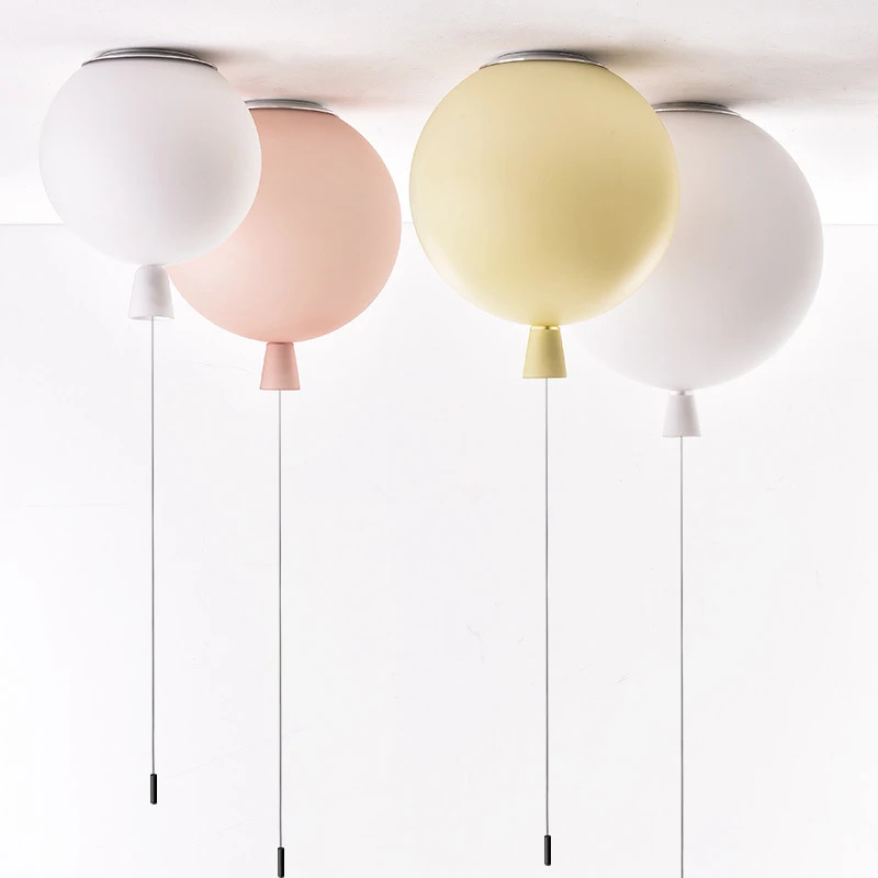 Onderhoud spiraal Helder op Nordic Kleur Ballon Plafondlamp Macarone Frosted Ballon Kinderkamer  Plafondlamp Eenvoudige Moderne Slaapkamer Decor Led Plafond  Verlichting|Plafondverlichting| - AliExpress