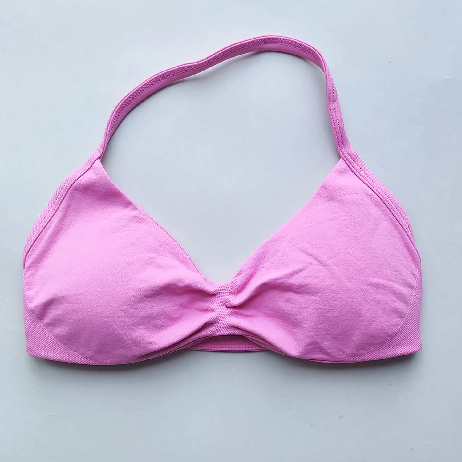 NO LOGO Sports Bra Strappy Backless Yoga Gym Bra Removable Cups Women Workout Clothing Gym Top Halter Sport Bras 3