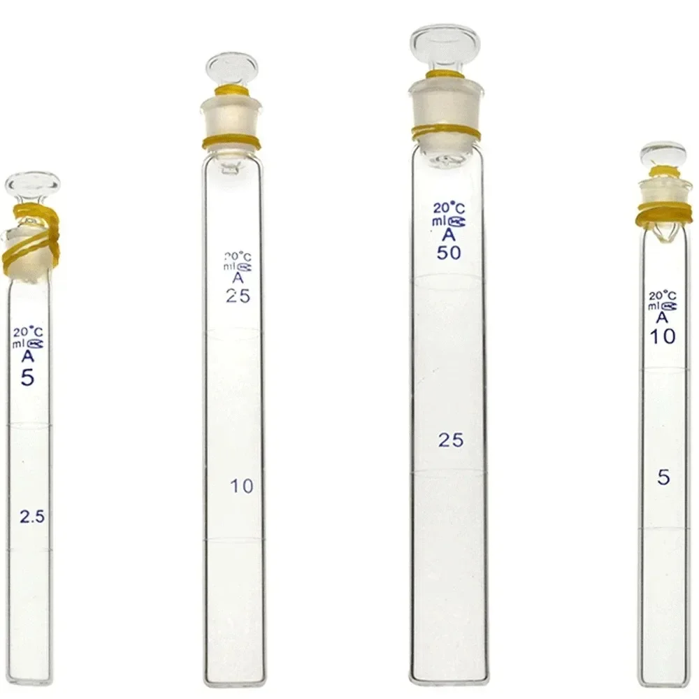 석영 마개 비색 테스트 튜브, 5ml, 10ml, 25ml, 50ml, 100ml
