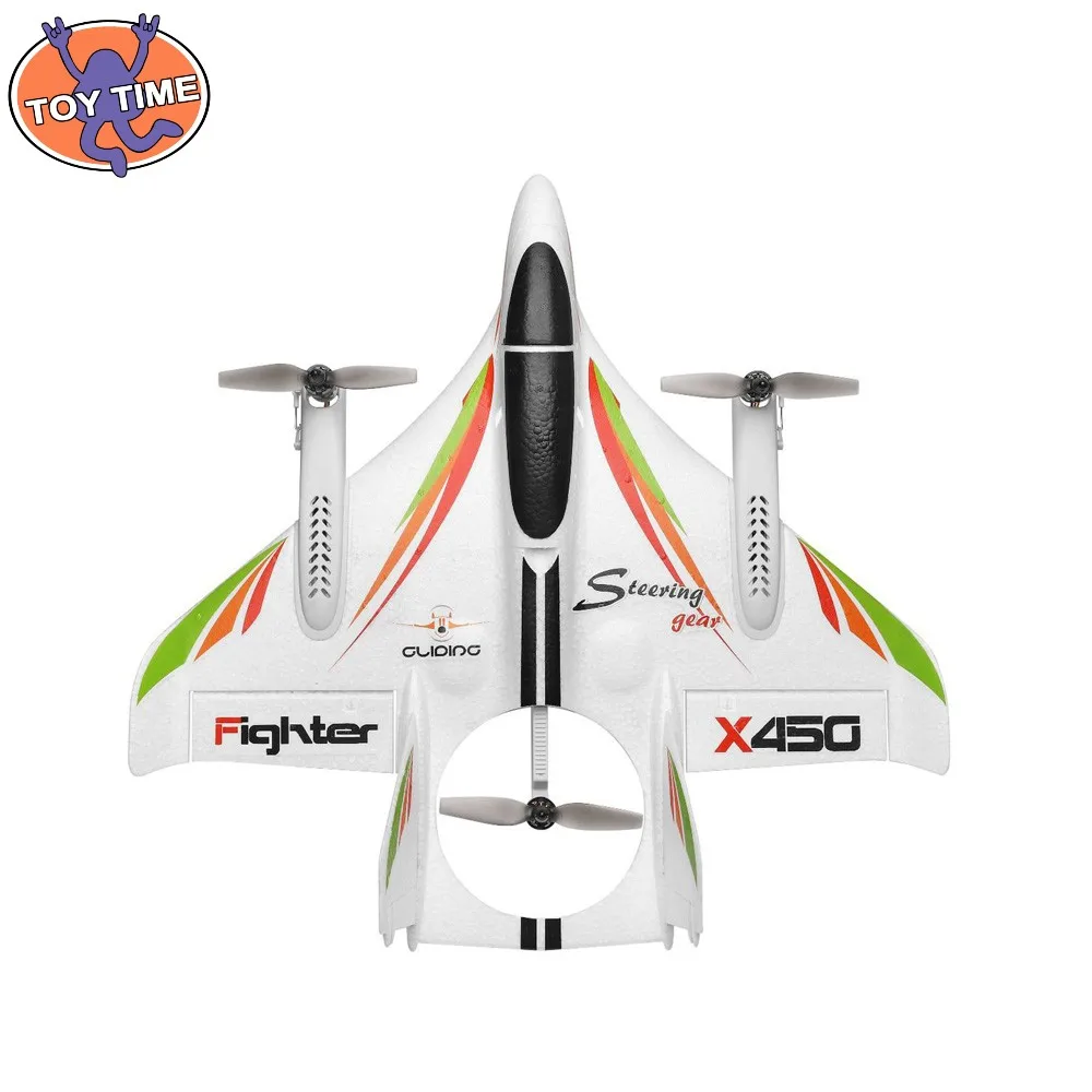 GoolRC X450 Avião de Controle Remoto 2.4G Design, Branco, Idade