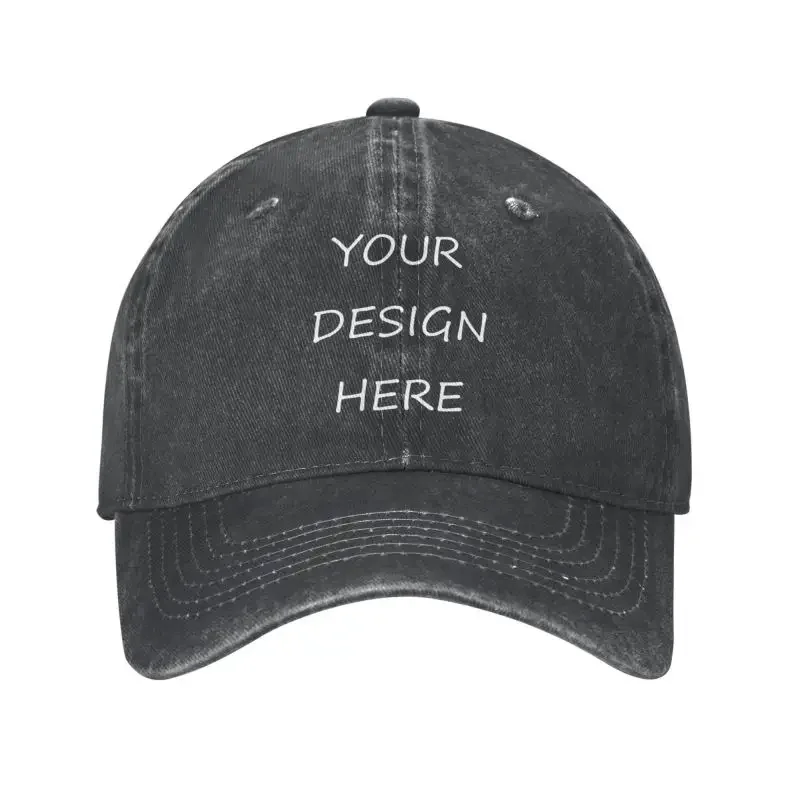 

Custom Your Photo Logo Text Print Baseball Cap Women Men Personalized Adjustable Adult Your Design Here DIY Dad Hat Spring