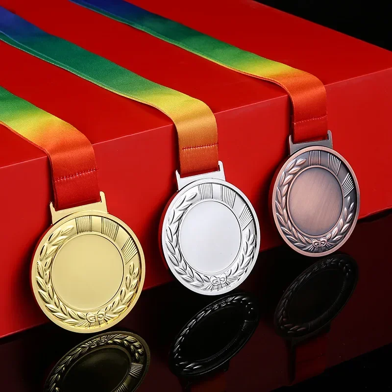 6.5cm Metal Medals Award Sports Class Rewards Free Customized Printed or Engraved LOGO Medal Award For Competitions Souvenir