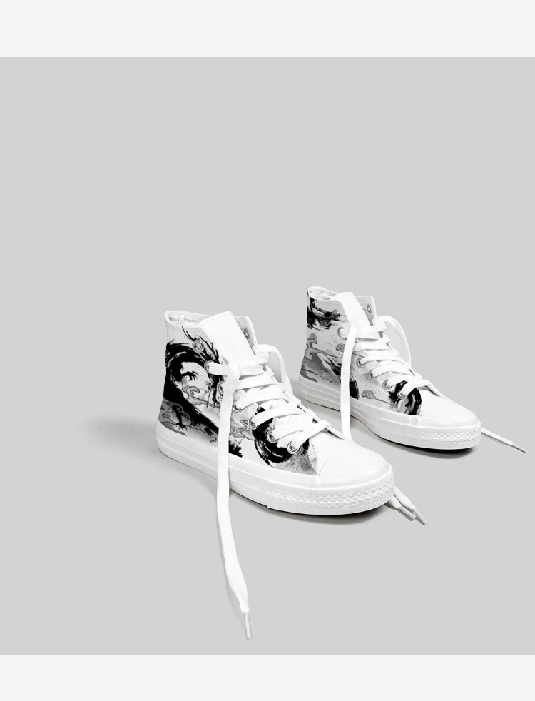 Amy und Michael Original Design die Drachen Schuhe Unisex Teenager Graffiti High Top Canvas Schuhe trend ige Frauen Casual Sneakers – Detail 4