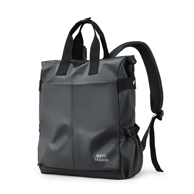 Leisure travel backpack, large capacity, adjustable shoulder straps, zipper closure, retro style laptop bag