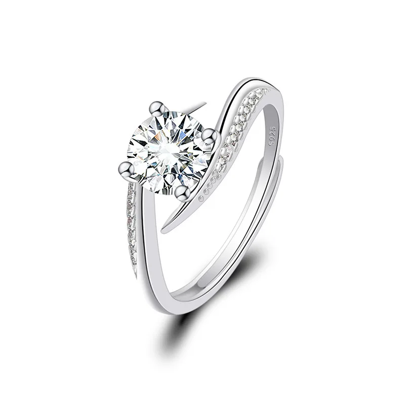 

2021 December Colloctions Zircon Engagement Rings For Women Female Wedding Jewelry