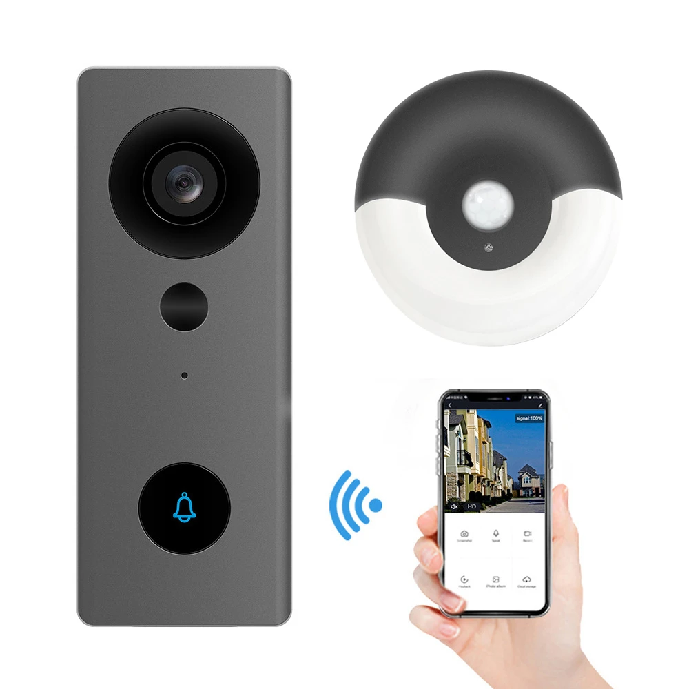 intercom touch screen Smart Wired WIFI Video Doorbell Home Security Camera Remote Intelligent Infrared Video Monitoring Doorbell with Motion Detection intercom audio