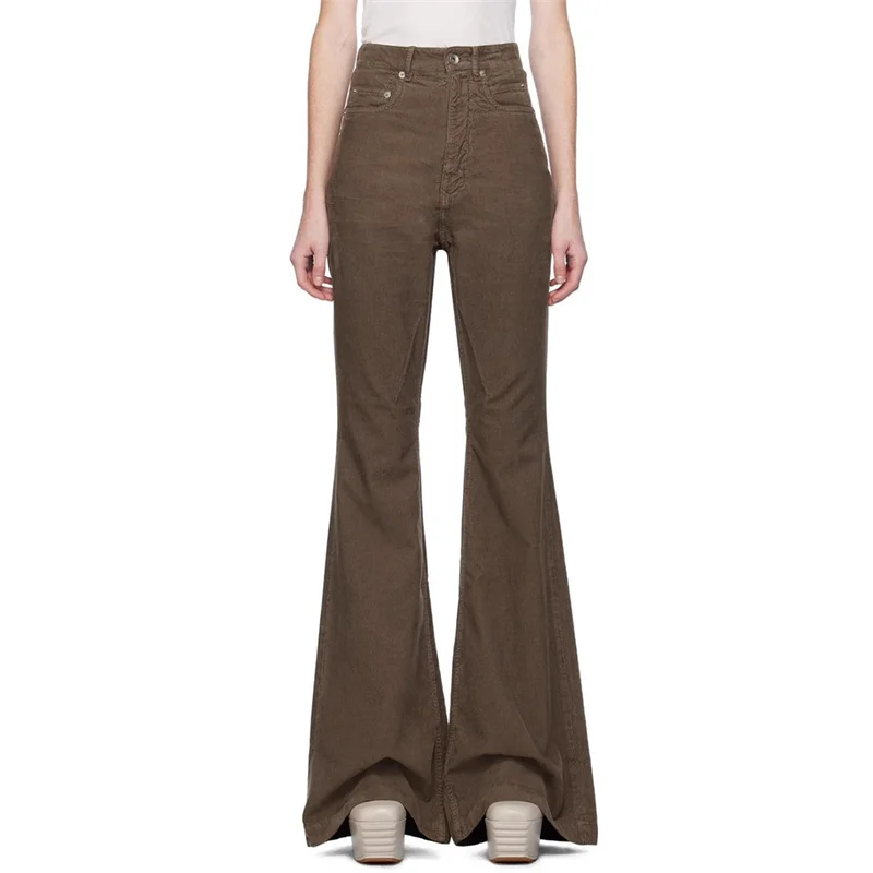 

Women's pants 2023 Winter New Korean Fashion high-quality Wool blend flared pants High waisted slim fit women's floor mop pants