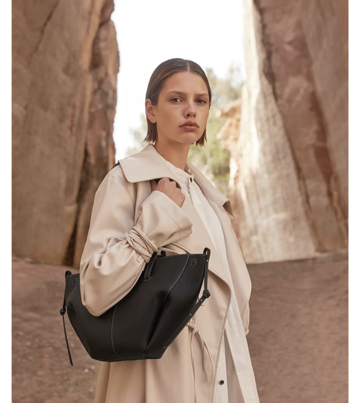 2024 New Small Size Shopping Tote Bags Women Cyme Handbags Genuine Leather Dumpling Bag Camel Shoulder Bag Ladies