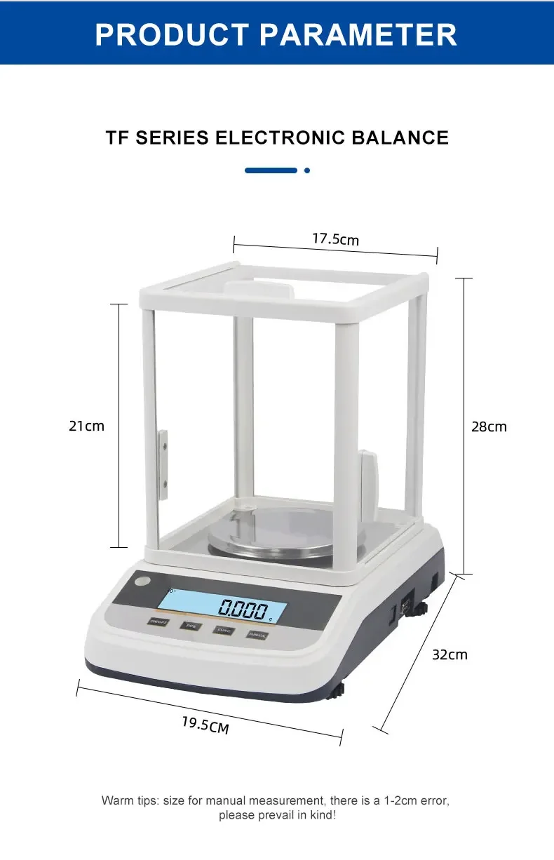 Lab Precision Analytical Balance Double-screen Display Precision Scale Jewelry D