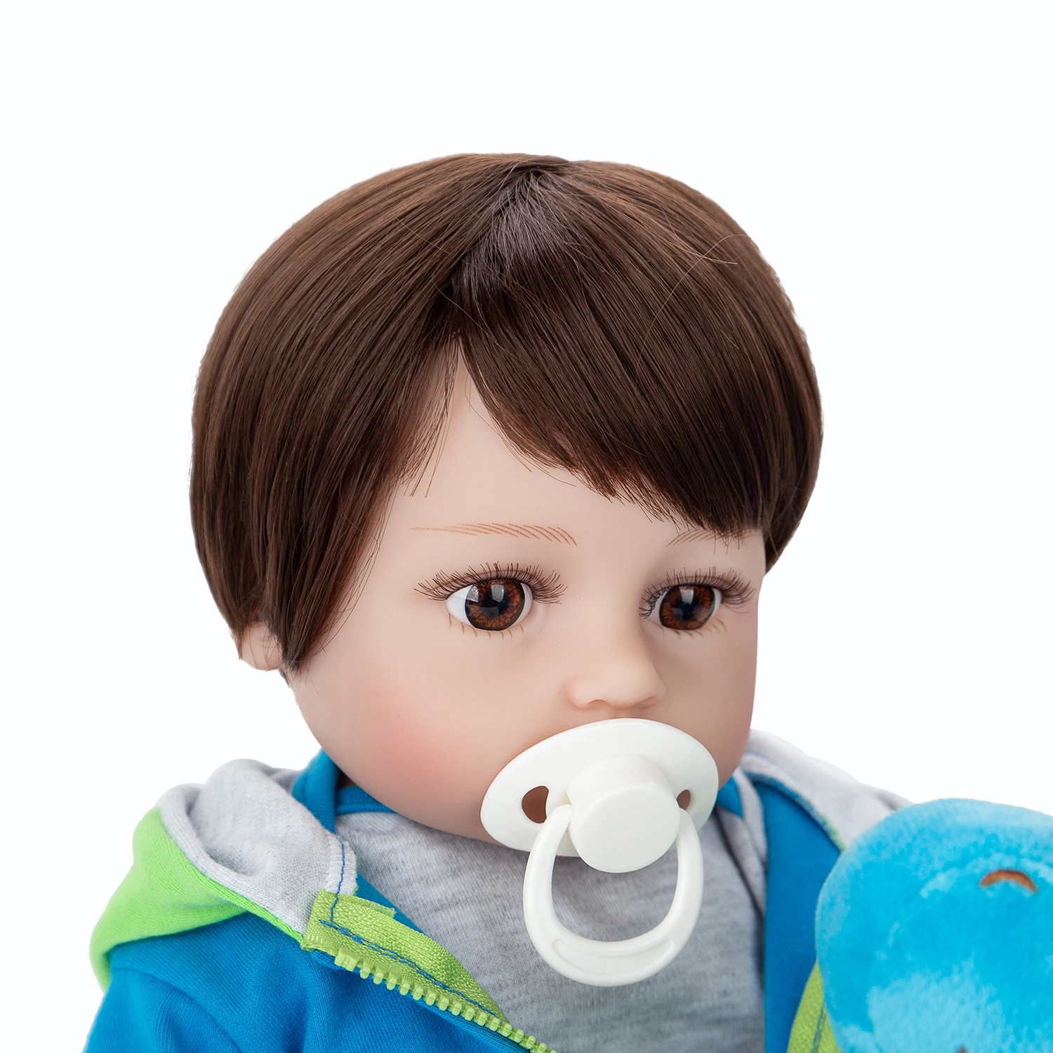 Brasoty Bebê Reborn Menino 48cm 100% Silicone Pode Tomar Banho