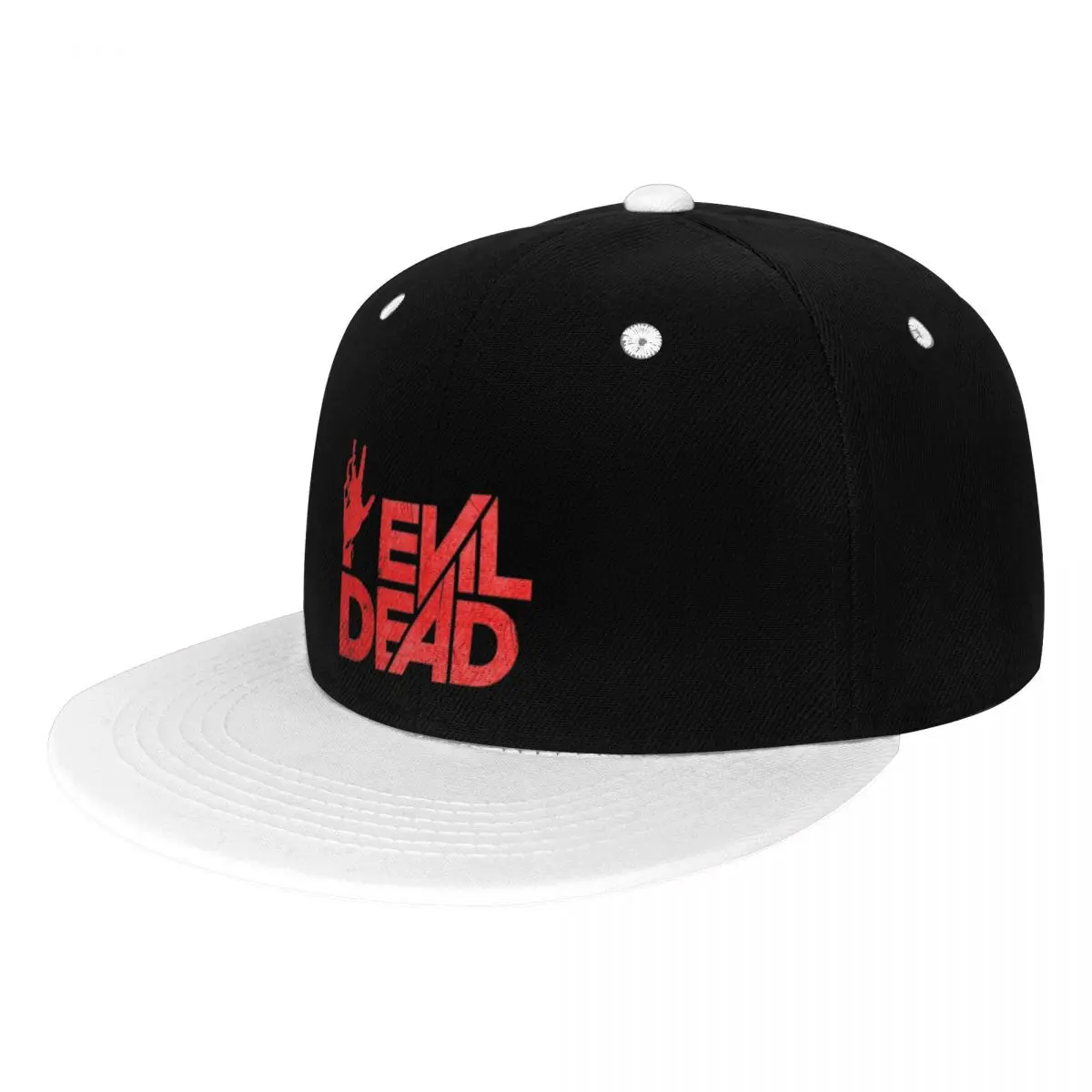 

The Evil Dead Baseball Cap Flat Peak Hip Hop Hats Men Women Snapback Caps Male Bone Band Casual Travel Outdoor Sun Hats