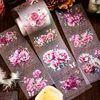 3M 1Roll Flower Handbook PET Long Cycle Tape Flower Club Blooming Along Road Matte Material Gift Package Scrapbook 65mm*3M 3