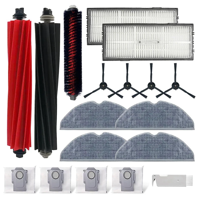 

Двойная роликовая щетка, самоочищающаяся щетка, Фильтры HEPA, влажные салфетки, пылесборники, запасные части, аксессуары для Roborock S8, S8 +, S8 Pro Ultra