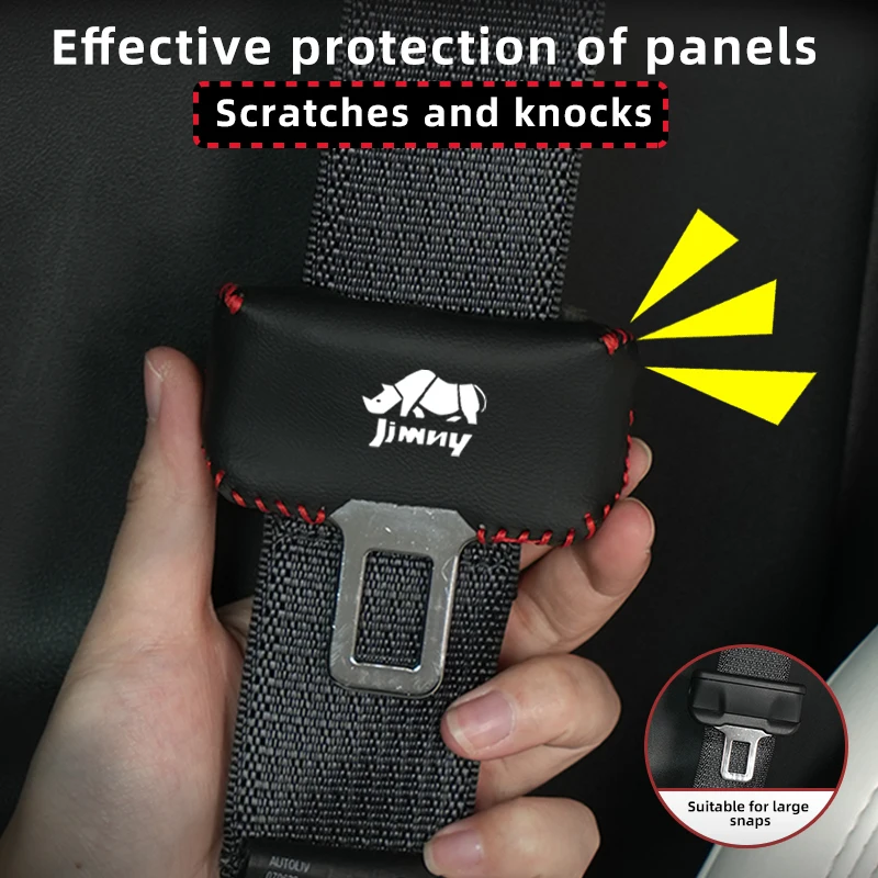 2Pcs Car Interior Seat Belt Buckle Clip Cover Protector Per Suzuki Grand Vitara Sx4 Swift Jimny Kizashi Liana