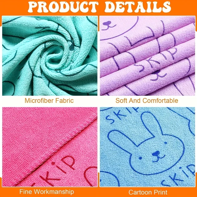 1pc Ultra Fine Fiber Super Absorbent Pet Bath Towel, Fast Drying, Soft and Comfortable Small To Large Dog and Cat Grooming Towel 2