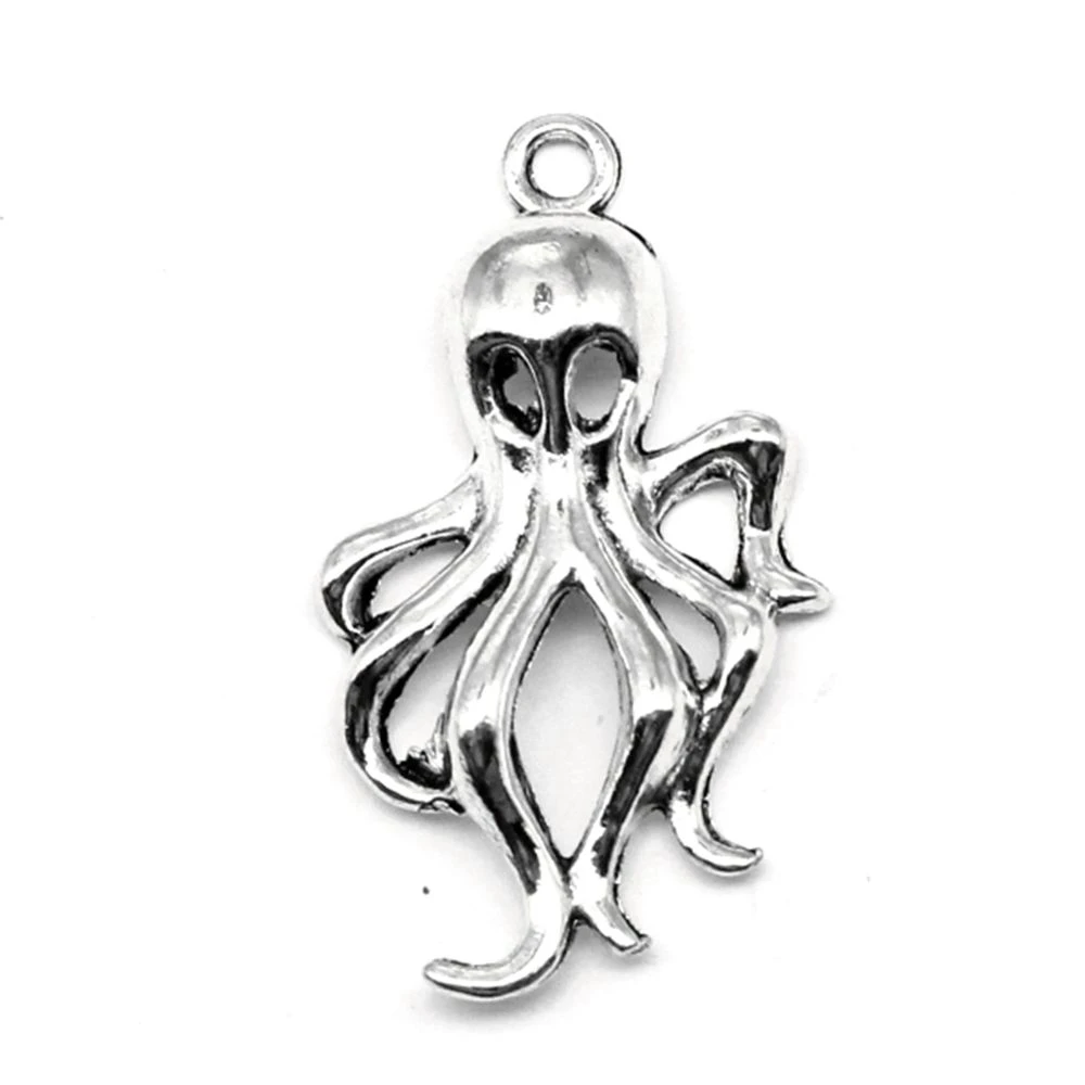 

10 pieces 17x31mm Octopus charms Jewelry making best gift