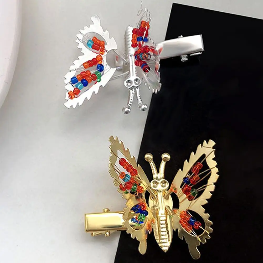 

Милые детские металлические золотые полые заколки-бабочки для волос для девочек милые блестящие заколки для волос с движущимися бабочками для женщин заколка для волос доступ S5H7