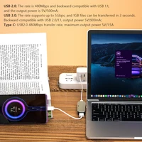 6 in 1 USB Hub Type C to 3.5mm Jack USB3.0 USB3.1 HDMI-compatible Adapter PD Fast Charging USB-C Docking Station for Macbook Pro - Image 5