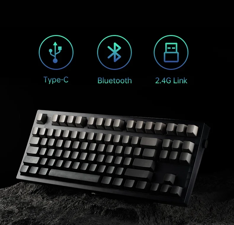 FL · Esports Mk870 측면 각인 기계식 키보드, 유선 핫 스왑 가능, Rgb 87 키, 게임 사무실 맞춤형 키보드, PC Mac