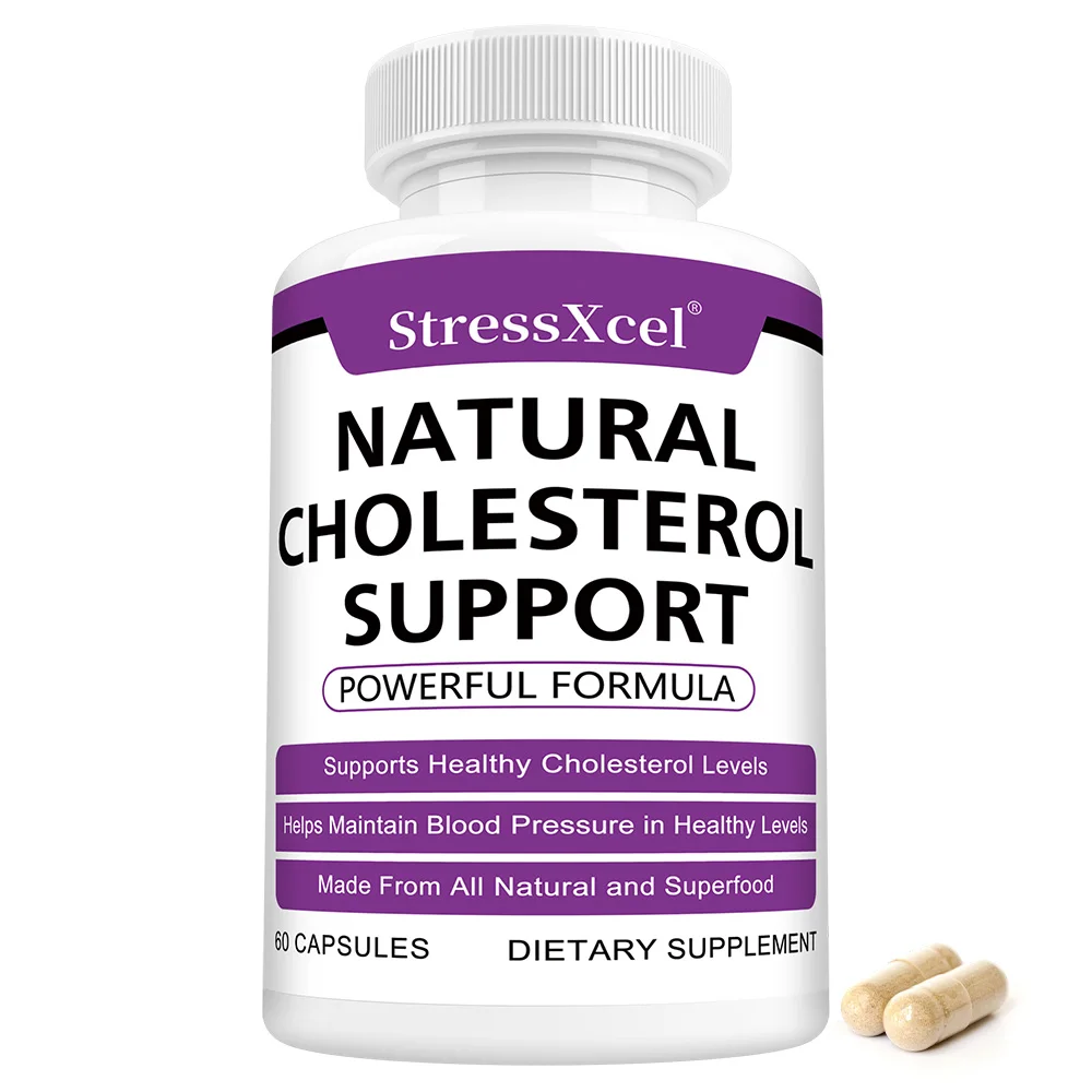 Cholesterol Supplement - Helps Promote Blood Circulation, Maintain Healthy Cholesterol, and Balance Blood Pressure, 120 Capsules